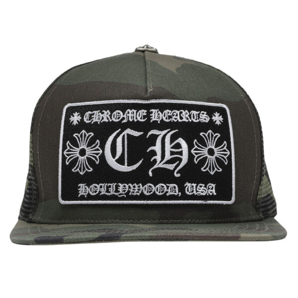 Chrome Hearts CH Hollywood Trucker Hat Camo - Chrome Hearts